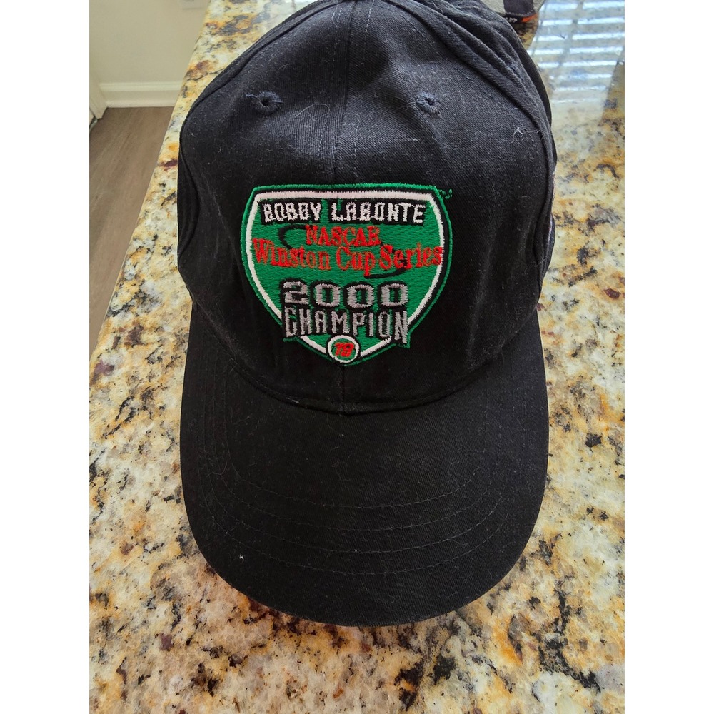 Robby Labonte 2000 Winston Cup Champion NASCAR Racing Embroidered‎ Black Cap